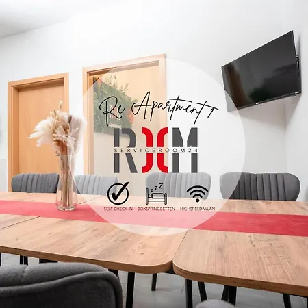 דירה Serviceroom24 - 3 In Wlan - Smart-tv - 24-7 Check-in Und Kueche *