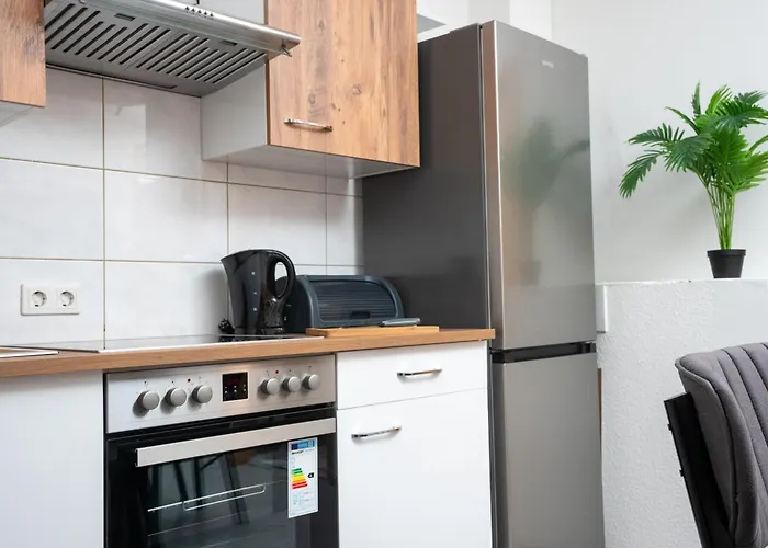 公寓 Serviceroom24 - 3 In Wlan - Smart-tv - 24-7 Check-in Und Kueche 雷克林豪森