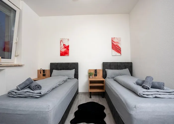 公寓 Serviceroom24 - 3 In Wlan - Smart-tv - 24-7 Check-in Und Kueche 雷克林豪森