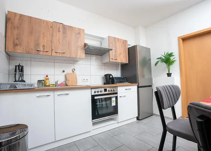 公寓 Serviceroom24 - 3 In Wlan - Smart-tv - 24-7 Check-in Und Kueche 雷克林豪森