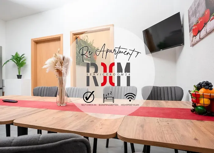 公寓 Serviceroom24 - 3 In Wlan - Smart-tv - 24-7 Check-in Und Kueche *